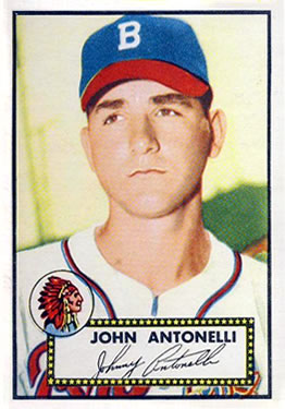 1952 Topps #140 Johnny Antonelli