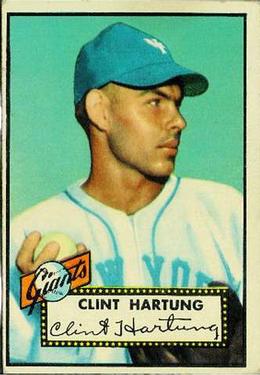 1952 Topps #141 Clint Hartung