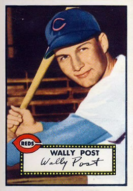 1952 Topps #151 Wally Post RC