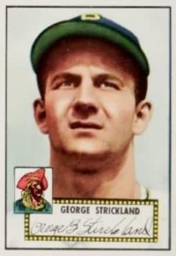 1952 Topps #197 George Strickland RC