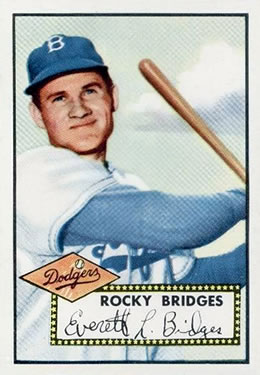 1952 Topps #239 Rocky Bridges RC