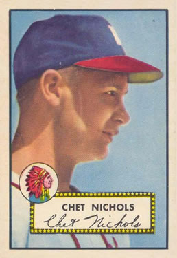 1952 Topps #288 Chet Nichols SP RC