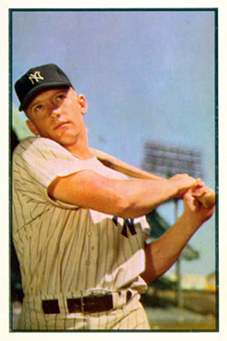 1953 Bowman Color #59 Mickey Mantle