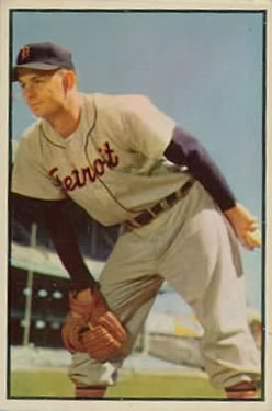 1953 Bowman Color #72 Ted Gray
