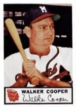 1953 Braves Johnston Cookies #14 Walker Cooper
