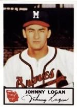 1953 Braves Johnston Cookies #20 Johnny Logan