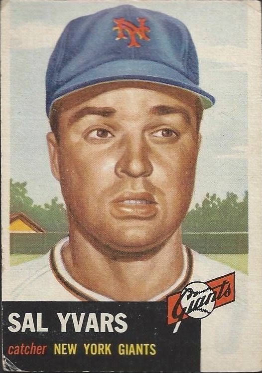 1953 Topps #11 Sal Yvars