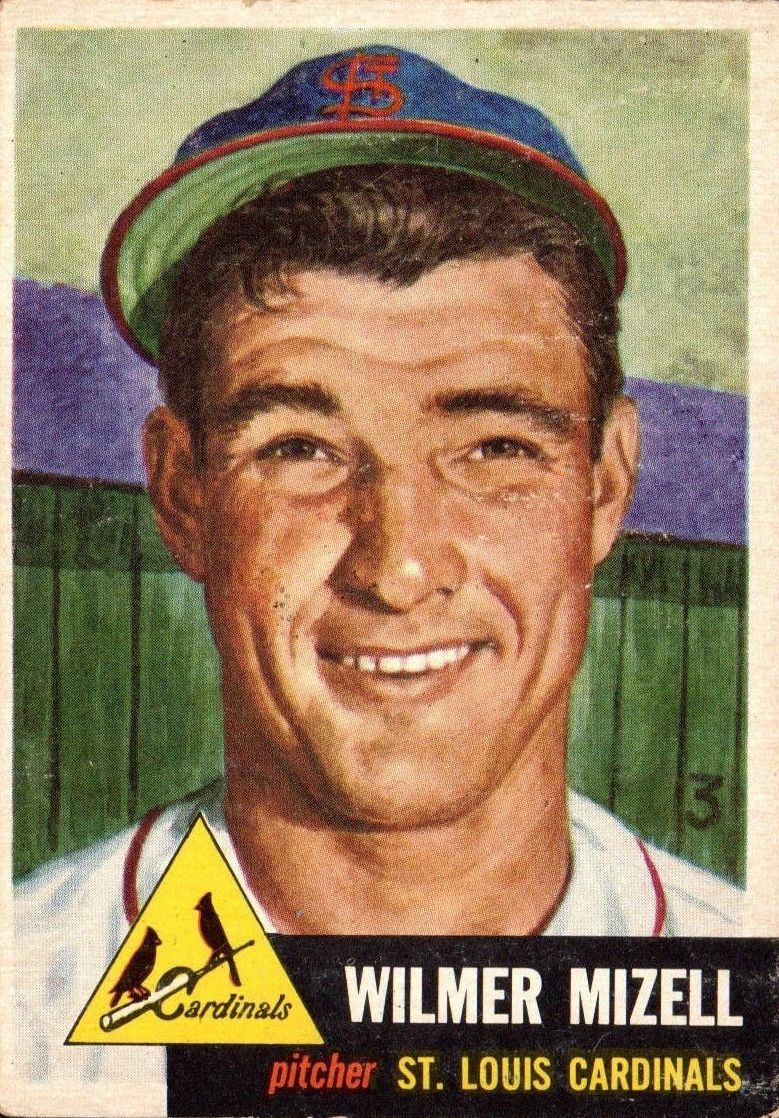 1953 Topps #128 Wilmer Mizell DP/Inconsistent design,/logo on front with/black birds