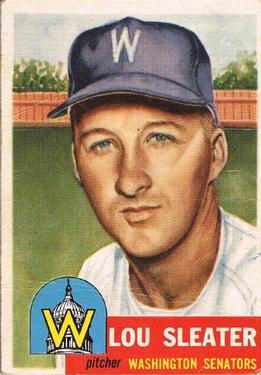 1953 Topps #224 Lou Sleater DP