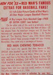 1953 Red Man #AL10 Phil Rizzuto back image