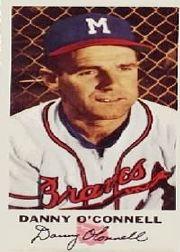 1954 Braves Johnston Cookies #4 Danny O'Connell