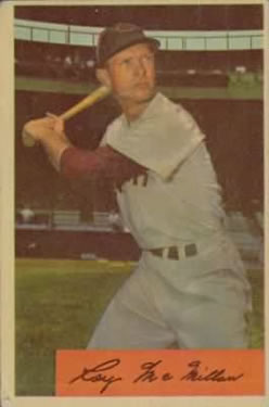 1954 Bowman #12A Roy McMillan/551/1290 At Bat