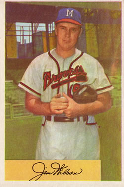 1954 Bowman #16 Jim Wilson