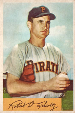 1954 Bowman #59 Bob Schultz