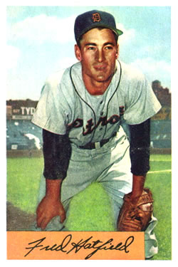 1954 Bowman #119 Fred Hatfield