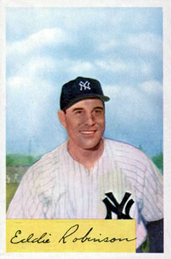 1954 Bowman #193 Eddie Robinson
