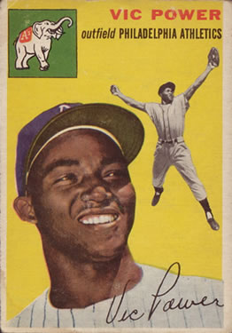 1954 Topps #52 Vic Power RC