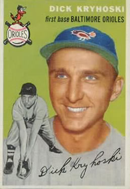 1954 Topps #150 Dick Kryhoski