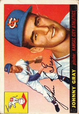 1955 Topps #101 Johnny Gray RC