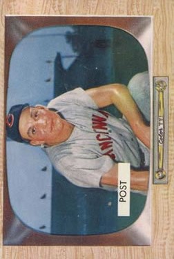 1955 Bowman #32 Wally Post