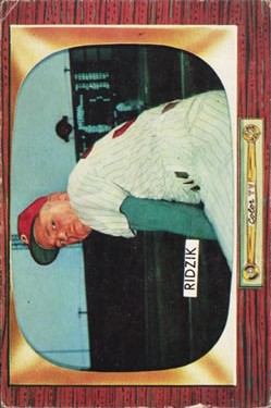 1955 Bowman #111 Steve Ridzik