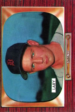 1955 Bowman #154 Frank Lary RC