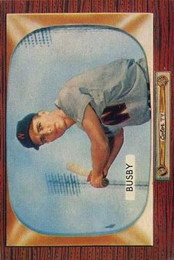 1955 Bowman #166 Jim Busby