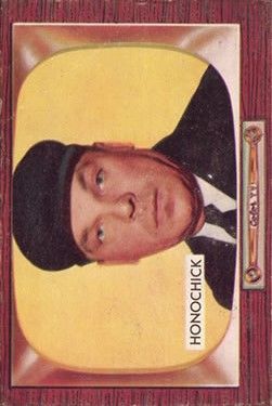 1955 Bowman #267 Jim Honochick UMP