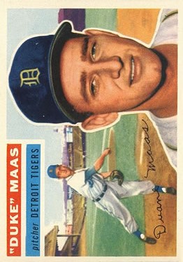 1956 Topps #57 Duke Maas RC