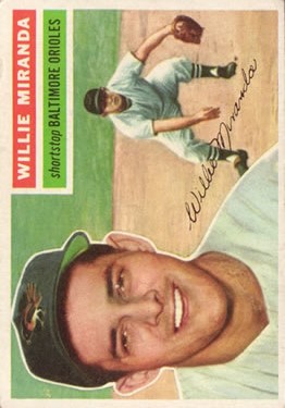 1956 Topps #103 Willie Miranda