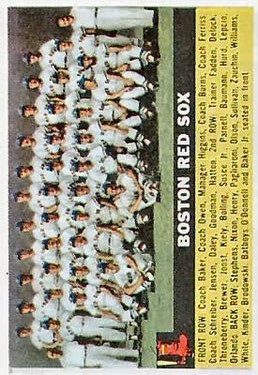 1956 Topps #111 Boston Red Sox TC