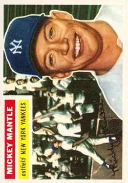 1956 Topps #135 Mickey Mantle