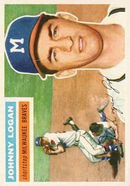 1956 Topps #136 Johnny Logan