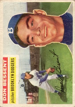 1956 Topps #184 Don Bessent RC