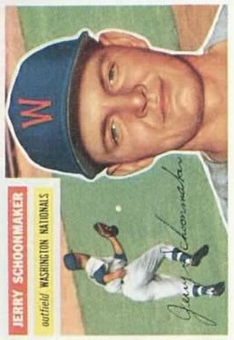 1956 Topps #216 Jerry Schoonmaker RC