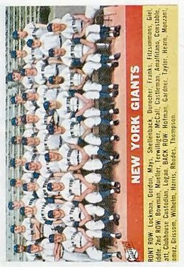 1956 Topps #226 New York Giants