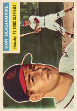 1956 Topps #309 Don Blasingame RC