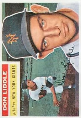 1956 Topps #325 Don Liddle