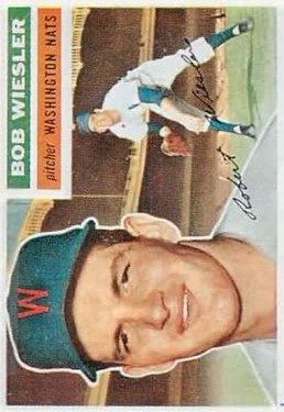 1956 Topps #327 Bob Wiesler RC