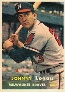 1957 Topps #4 Johnny Logan