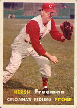 1957 Topps #32 Hershell Freeman