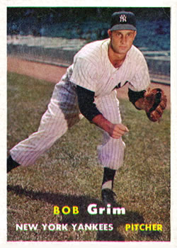 1957 Topps #36 Bob Grim