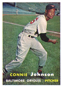 1957 Topps #43 Connie Johnson