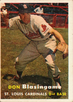 1957 Topps #47 Don Blasingame