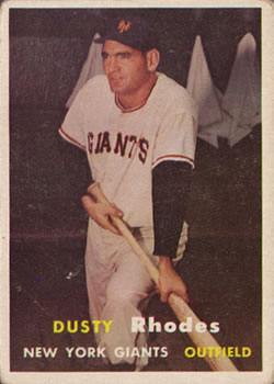1957 Topps #61 Dusty Rhodes