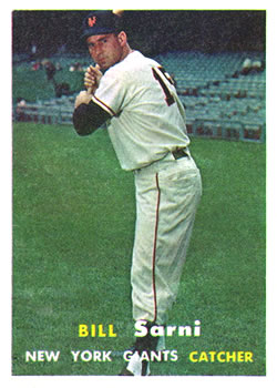 1957 Topps #86 Bill Sarni