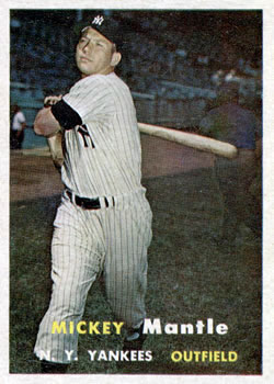 1957 Topps #95 Mickey Mantle