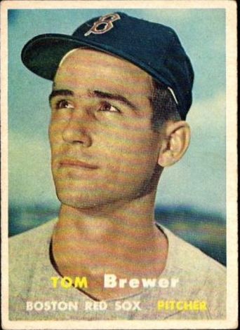 1957 Topps #112 Tom Brewer