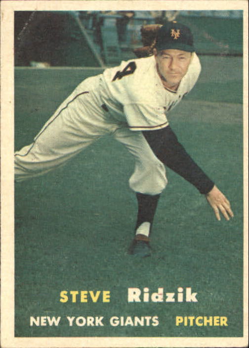 1957 Topps #123 Steve Ridzik