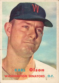 1957 Topps #153 Karl Olson